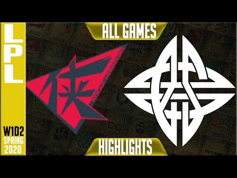ES vs RW Highlights ALL GAMES | LPL Spring 2020 W1D2 | Estar vs Rogue Warriors