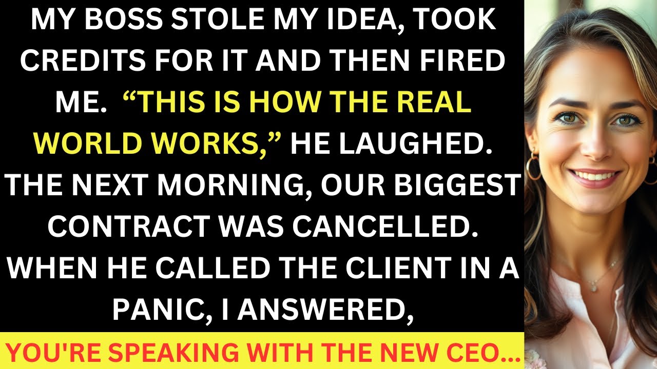 My Boss Stole My Idea And Then Fired Me, But I Had A Surprise Waiting For Him...