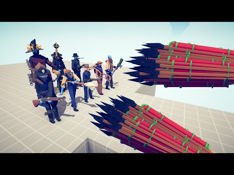 WILD WEST DLC Team vs EVERY GOD - Totally Accurate Battle Simulator TABS