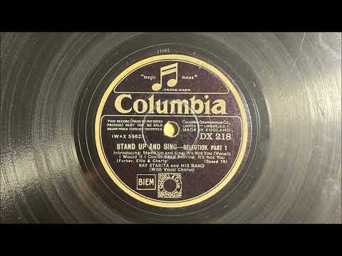Stand Up And Sing Selection - Ray Starita And His Band - Columbia DX 218