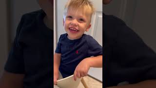 Cute kid creates a core memory with a warm welcome home for his dad | Humankind #shorts #goodnews