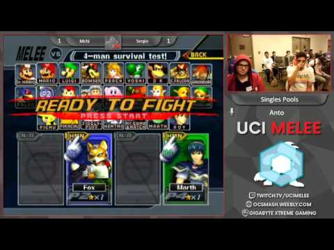 UCI Quarterly #1 Single's Pools - Mchi(Fox) vs Sergio(Marth)