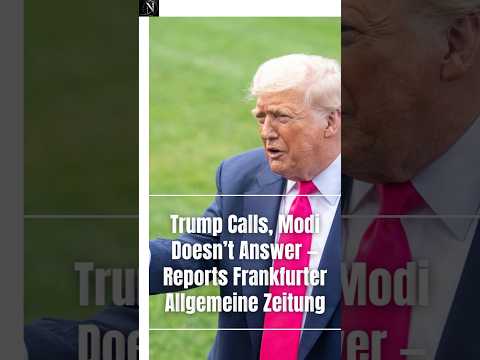 Tariff Tensions Rise: Trump Left Waiting as Modi Holds Line — German Daily #shorts