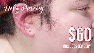 Helix Piercing $60 at Multnomah Piercing