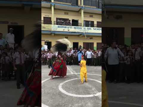 lakhe is dancing with Krishna 🔥🇳🇵👹#lakhe #lakhey #krishna #lakhedance #lakhejatra