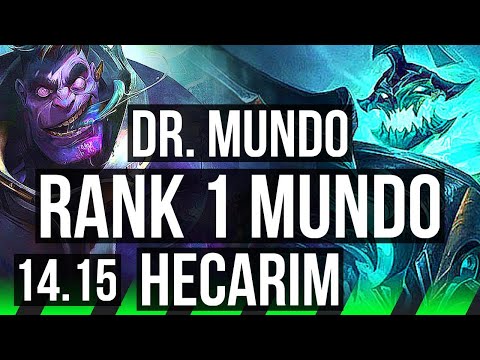 DR. MUNDO vs HECARIM (JGL) | Rank 1 Mundo, 6/1/14 | BR Challenger | 14.15