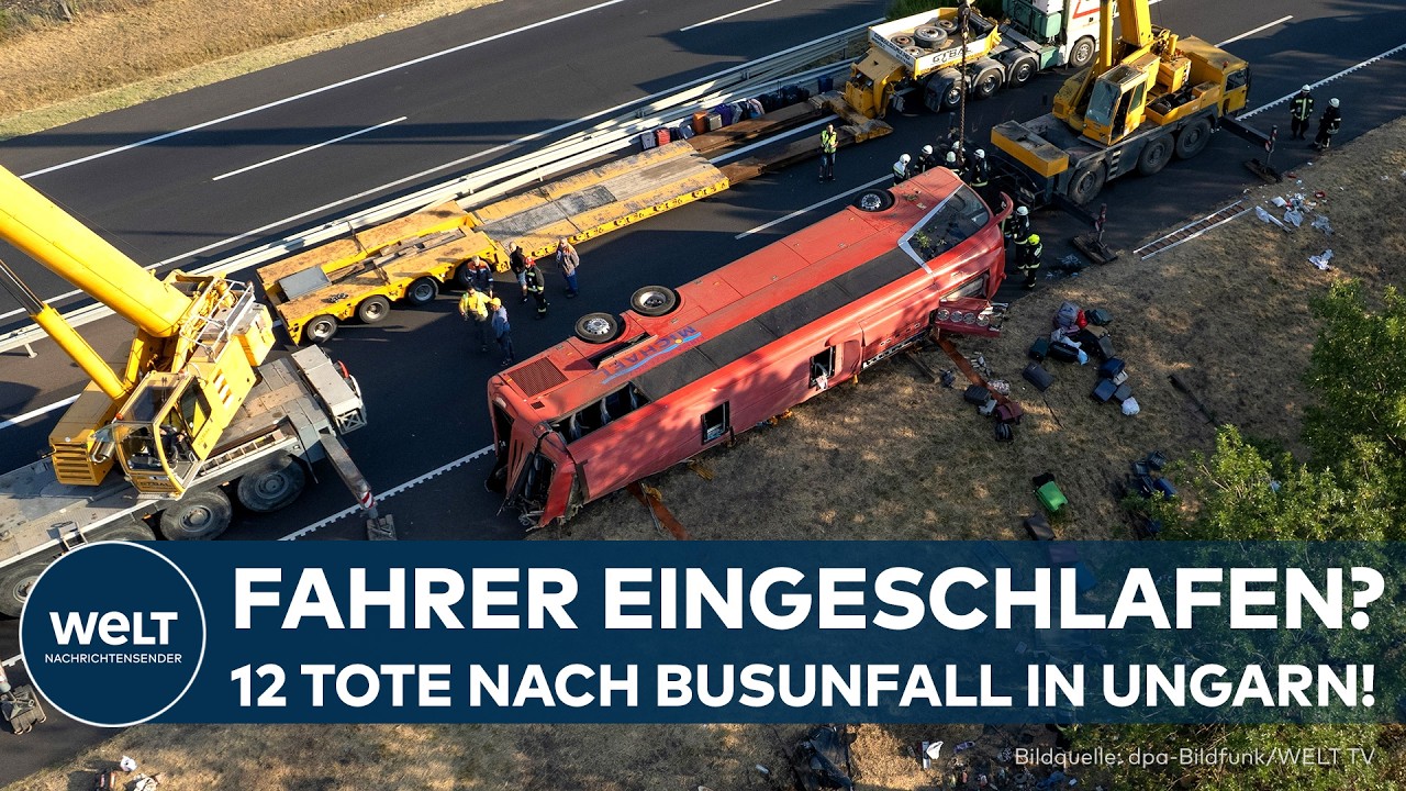 UNGARN: Schreckliches Busunglück! 12 Tote, viele Verletzte! Fahrer soll am Steuer eingeschlafen sein