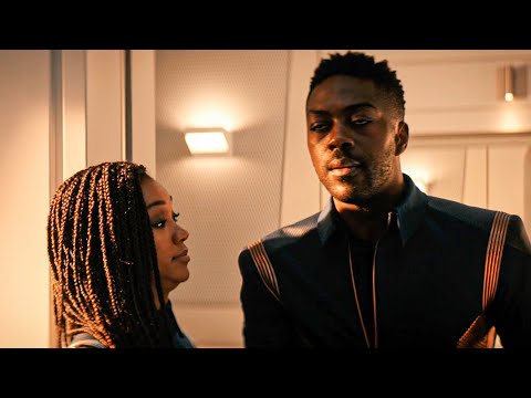 Burnham & Book Wear Starfleet Uniforms - Star Trek Discovery 3x03