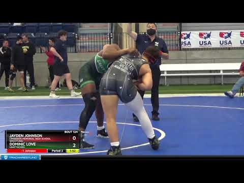 High School Boys 195 Dominic Love Unattached Vs Jayden Johnson Cimarron Memorial High School Wrest