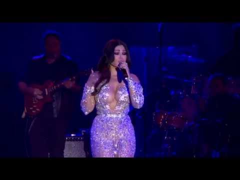 Haifa Wehbe on the stage of the Monte-Carlo Sporting Summer Festival on  August 7th