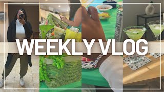 WEEKLY VLOG | color party, work update, digital planning, st. patty's day party prep, fabfitfun haul