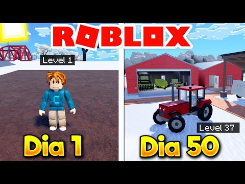 PASSEI 50 DIAS CRIANDO UMA FAZENDINHA NO ROBLOX