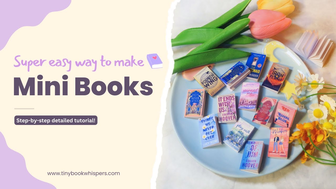 Super Easy Way To Make Mini Books!