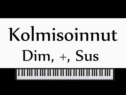 Musiikinteoria ja säveltapailu - Kolmisoinnut: vähennetty, ylinouseva ja sus