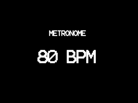Metronome 80 BPM Live and Electronic Music. METRÓNOMO.