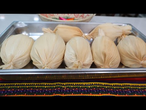 Receta, Tamales de Masa, Tamales de Viaje muy tradicionales en Semana Santa, Guatemala.