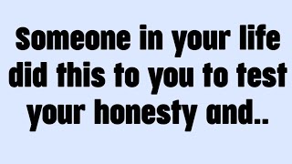 💸 Someone in your life did this to you to test your honesty and..