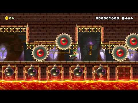 Super Mario Maker 2 Level Showcase: Mortons Countdown Castle