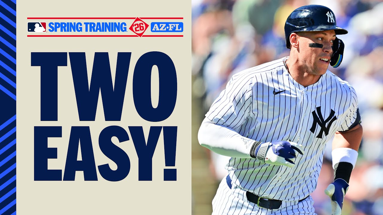 AARON JUDGE IS BACK! Two homers for the Yankees star at Spring Training! | MLB Highlights
