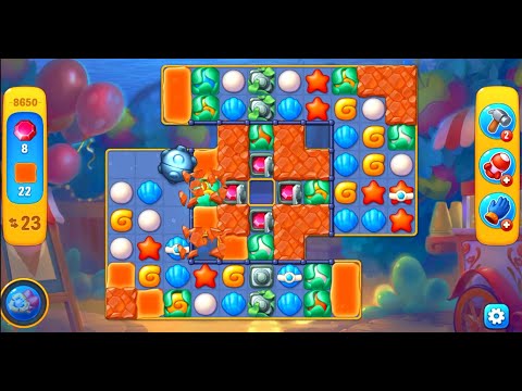 Fishdom level 8650 with a puzzle (с головоломкой)