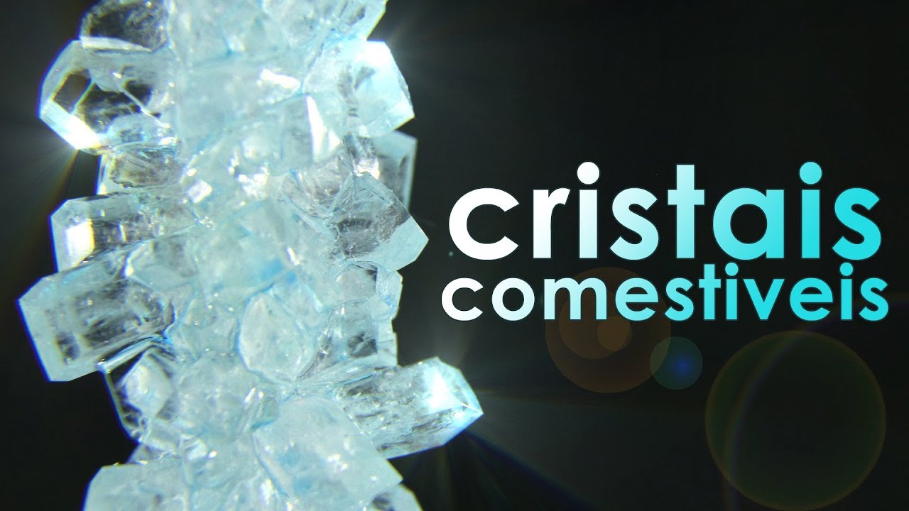 Como fazer CRISTAIS DE AÇÚCAR deliciosos | EXPERIÊNCIA FÁCIL