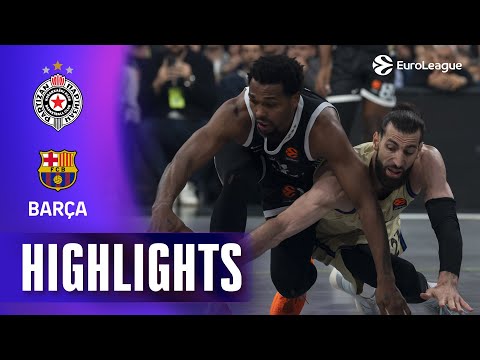 CLYBURN Beats the Clock | Partizan - Barcelona | R8 BASKETBALL HIGHLIGHTS 2025-26