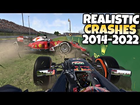 F1 REALISTIC CRASHES 2014 - 2022 #8