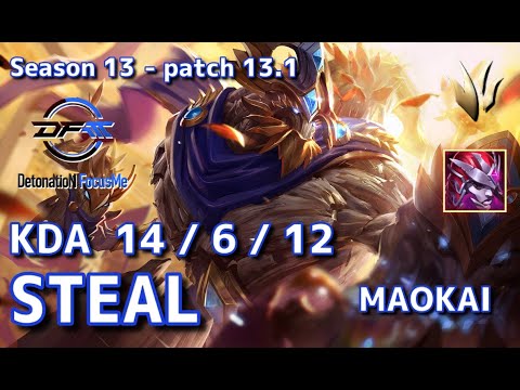 【KRサーバー/Unranked】DFM Steal マオカイ(Maokai) VS エリス(Elise) JG - Patch13.1 KR Ranked【LoL】