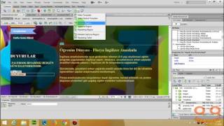 Dreamweaver CS6 Öğreniyorum Ders25 Template üzerinde tekrarlanan bölge Repeating Region yapma
