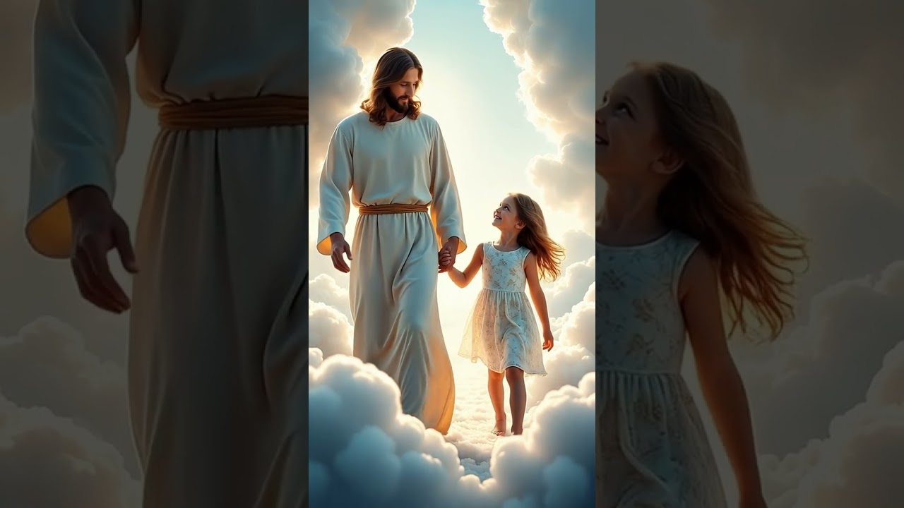 Jesus walking on the clouds! ❤️ #jesus  #jesuschrist  #jesuslovesyou  #god  #shorts