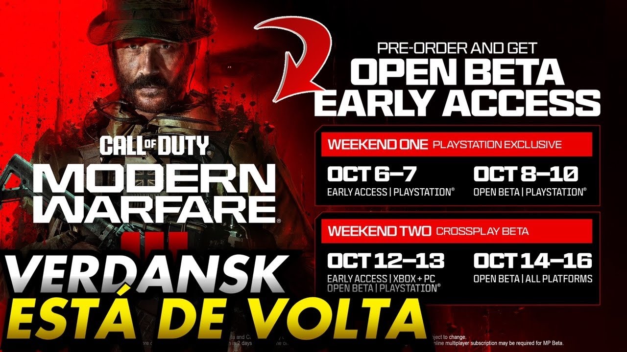 VERDANSK VOLTOU!! DATA DA BETA DO COD MW3 REVELADA E GAMEPLAY DA CAMPANHA DO MW3 COD NOTÍCIAS