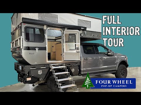Hawk Flatbed Four Wheel Camper Interior Tour!