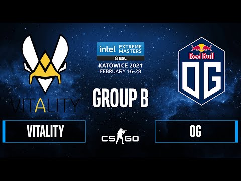 CS:GO - Vitality vs. OG [Dust2] Map 1 - IEM Katowice 2021 - Group B
