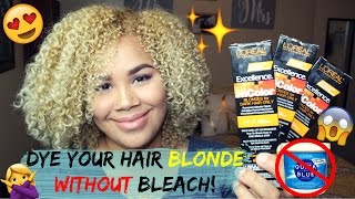 How to dye your hair blonde WITHOUT bleach! | Naturally Sade