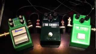 Video thumbnail for Ibanez TS9DX vs Ibanez Ts-808HW Tube Screamer by shnobel
