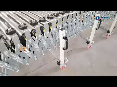 Powered flexible roller conveyor