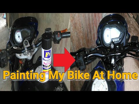 How to paint bike with aerosol spray paints