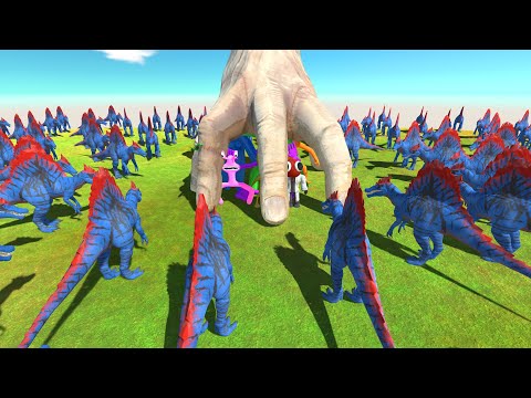 Hand Wednesday Help Rainbow Friends Beat All JWTG Spinosaurus - Animal Revolt Battle Simulator