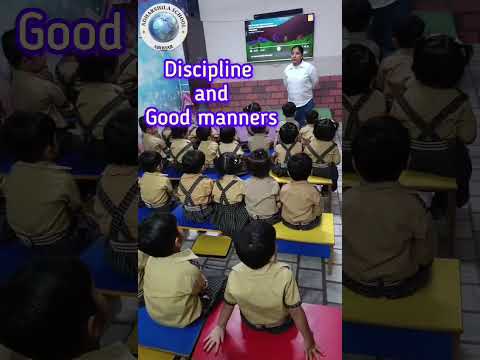 Nursery classes were guided by Sudesh Yadav on the topic of Discipline and Good Manners.