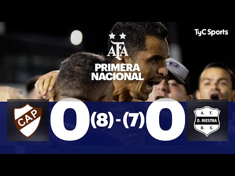 Platense 0 (8) - (7) 0 Deportivo Riestra | Primera Nacional
