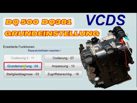 DSG 7-speed basic setting | DQ500 basic setting | DQ381 | Audi VW Seat Skoda | VCDS