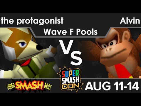 SSC16  - the protagonist (Fox) vs Alvin (DK, Mario) Wave F Pools - SSB64