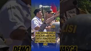 DEMO RATUSAN WARGA BRENGKOK LAMONGAN, TUNTUT TRANSPARANSI ANGGARAN DAN PROYEK PTSL