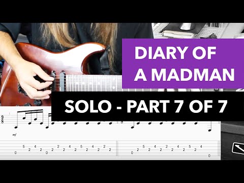 Diary Of A Madman SOLO Guitar Lesson Ozzy Osbourne, Lesson 7 of 7