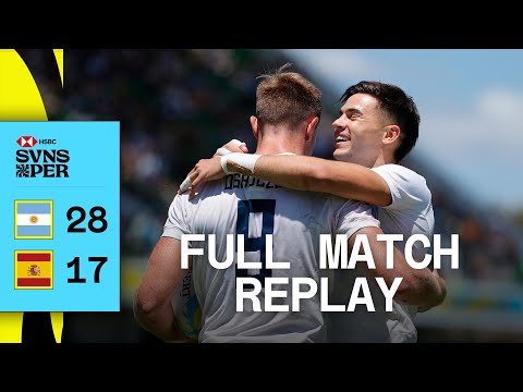 Los Pumas continue their charge! | Argentina v Spain | Full Match Replay | Perth HSBC SVNS
