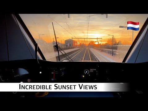 🇳🇱 Majestic Sunset Cab Ride on the Amersfoort - Amsterdam route! 2024