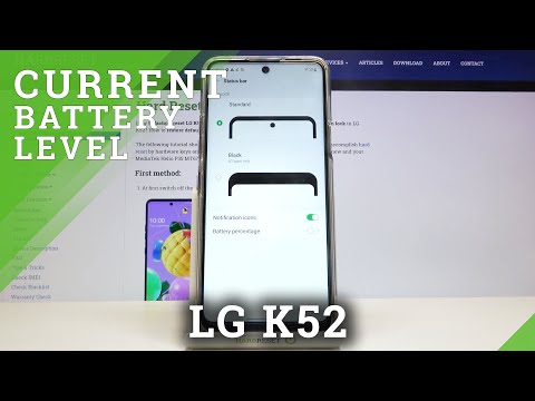 How to Enable Battery Percentage in LG K52 – Battery Settings