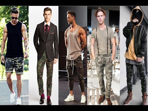 Camo pants outfits for men