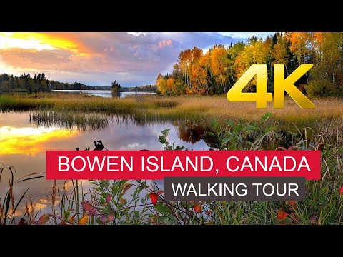 Bowen Island (Snug Cove), British Columbia's most beautiful island [4K] - short walking tour