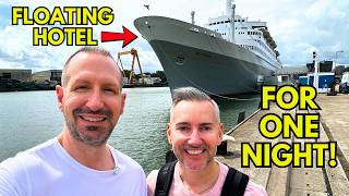 We Stayed on a LEGENDARY Ocean Liner for ONE Night! Ultimate Pre-Cruise Hotel? #hollandamerica